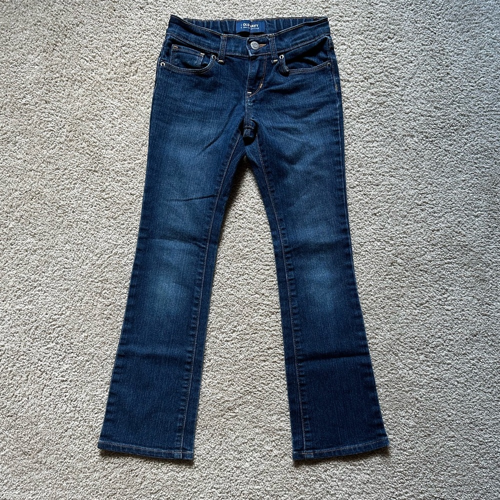 Old Navy Girls Dark Blue Bootcut Jeans